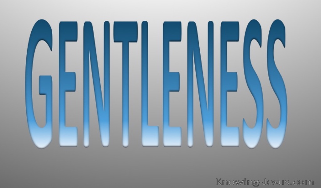 Galatians 5:22 Fruit Of The Spirit Is Gentleness (blue)